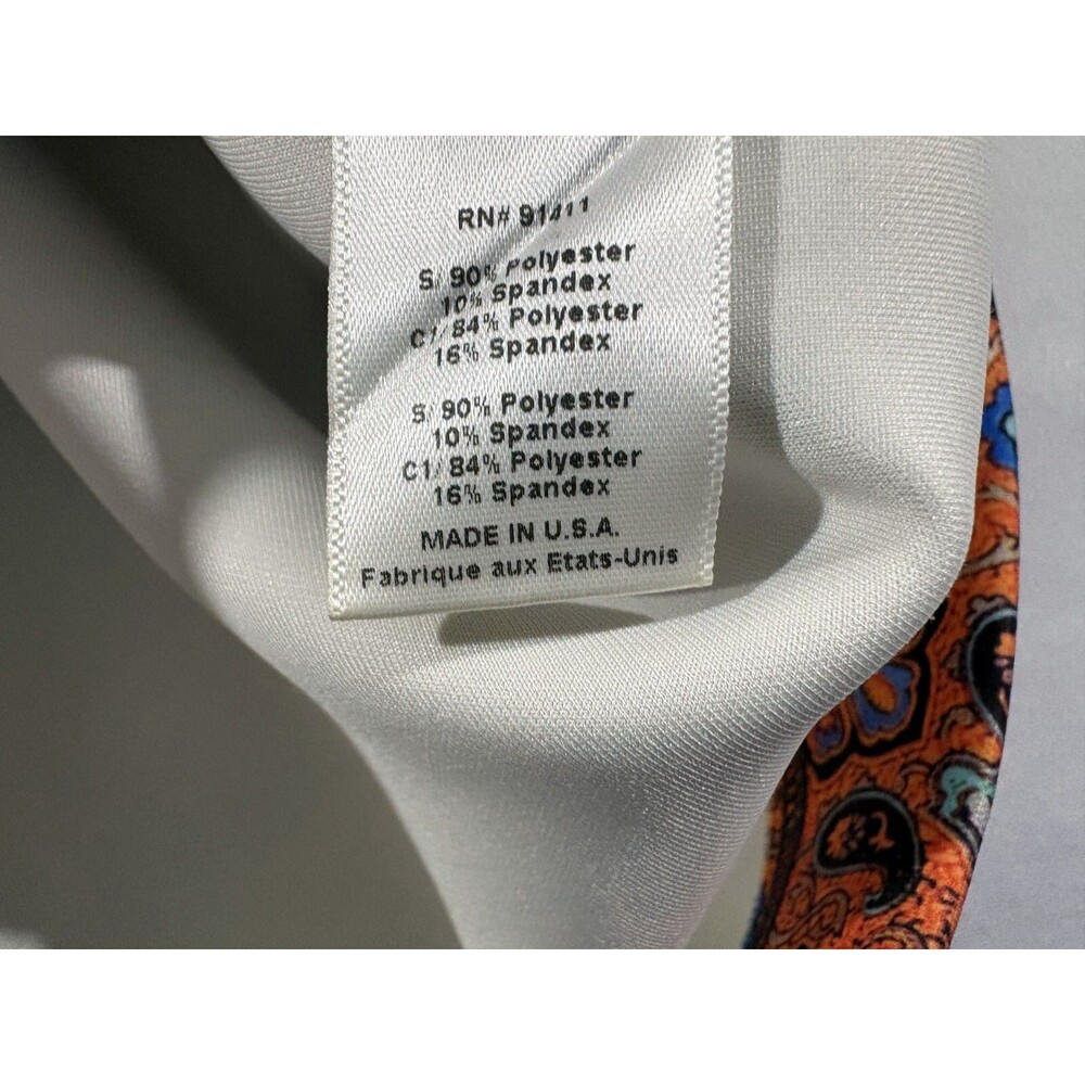 Clover Canyon Womens Orange Floral Sleeveless Stretch Party Sheath Dress Sz S - Picture 12 of 13